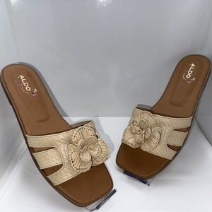 Woman's Sandals Aldo Seaflower Sandal Size‎ 10, Beige